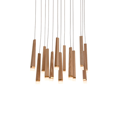 Rustic Firewood Stick Chandelier - Unique Design & Ambient Lighting