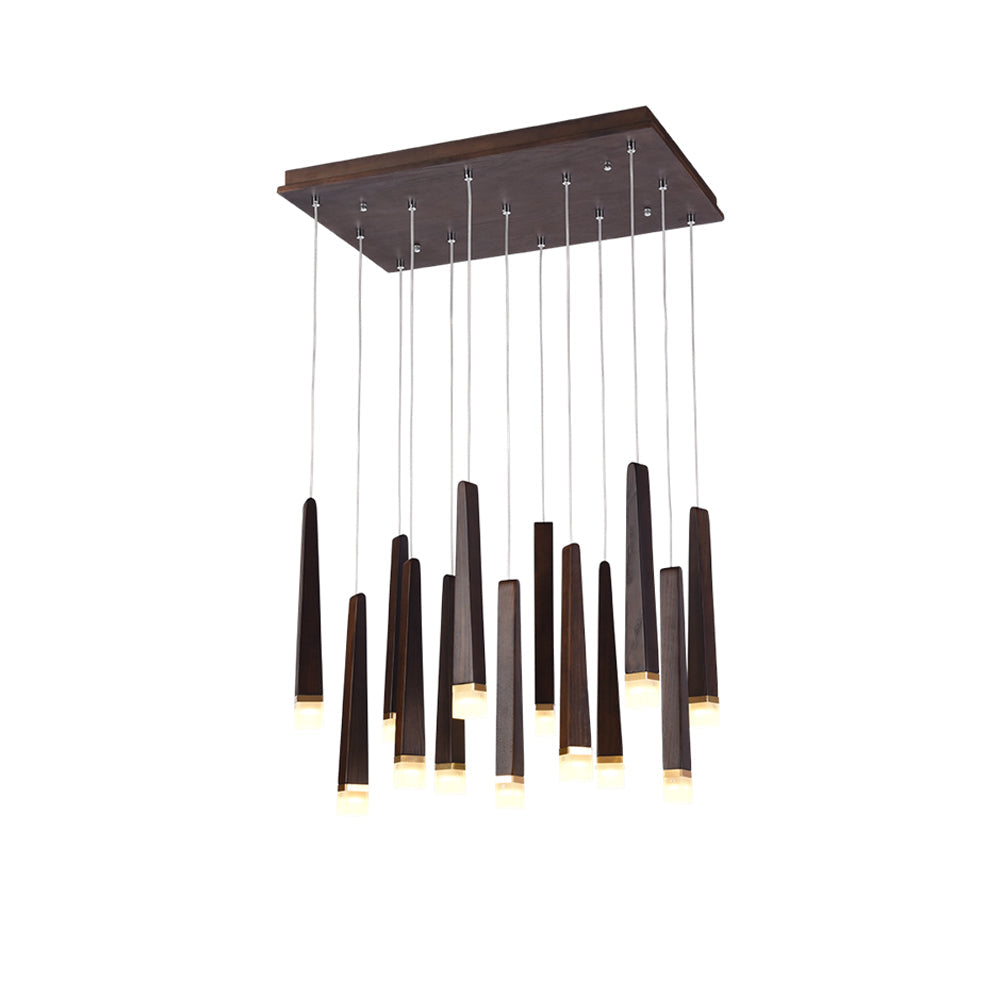 Rustic Firewood Stick Chandelier - Unique Design & Ambient Lighting