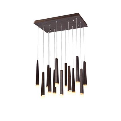 Rustic Firewood Stick Chandelier - Unique Design & Ambient Lighting