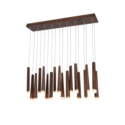 Rustic Firewood Stick Chandelier - Unique Design & Ambient Lighting
