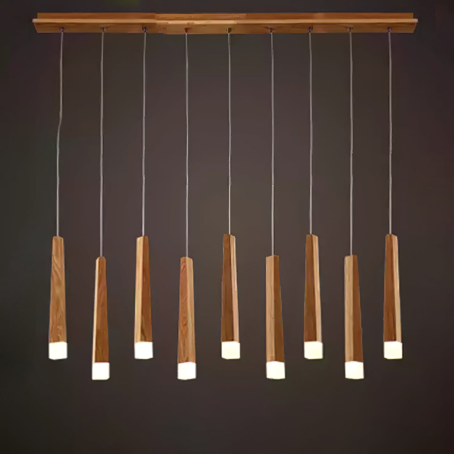 Rustic Firewood Stick Chandelier - Unique Design & Ambient Lighting