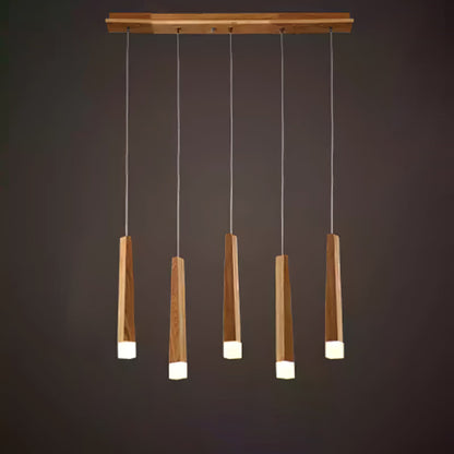 Rustic Firewood Stick Chandelier - Unique Design & Ambient Lighting