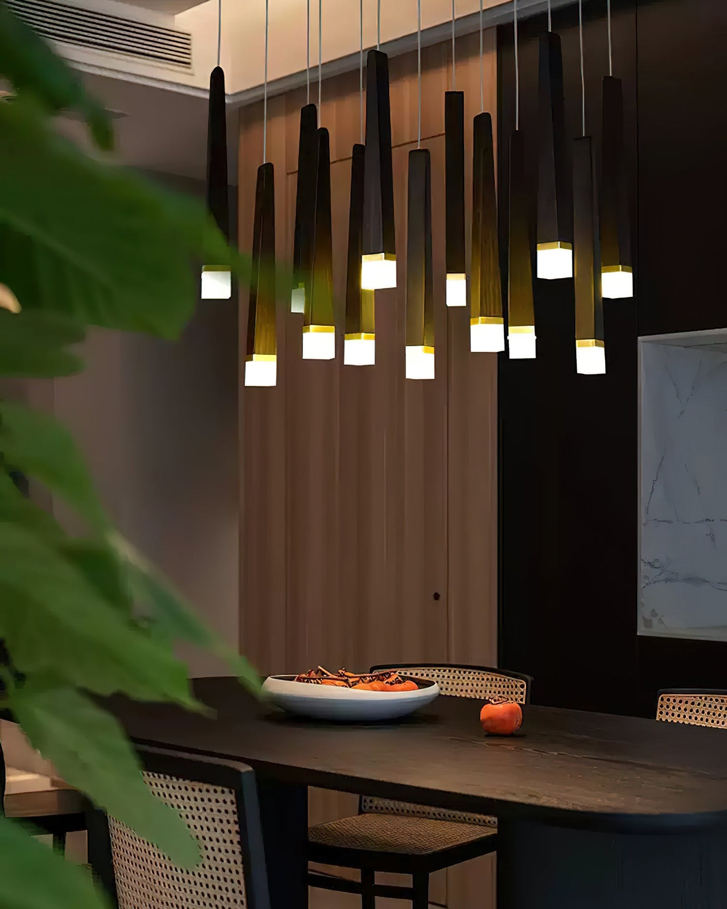 Rustic Firewood Stick Chandelier - Unique Design & Ambient Lighting