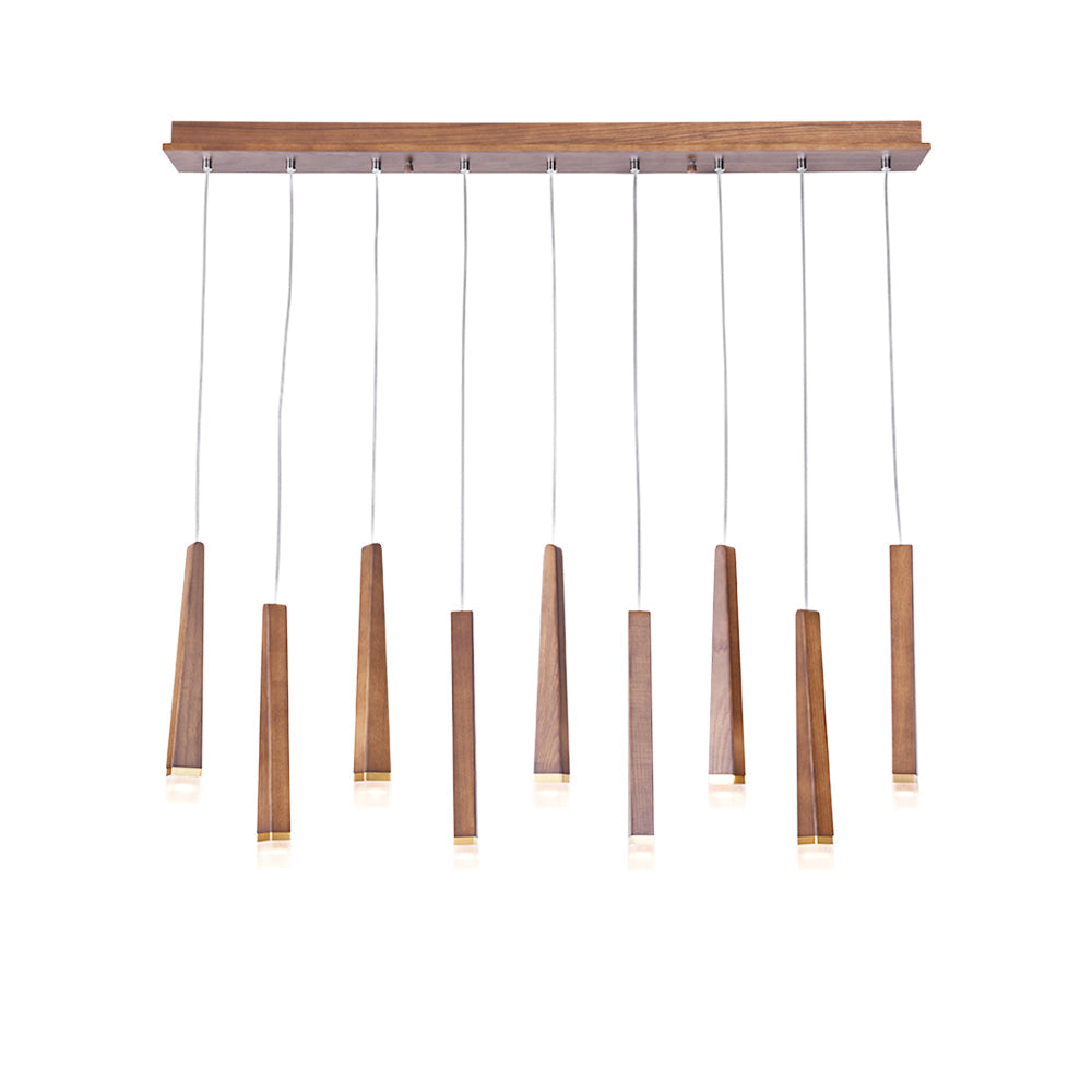 Rustic Firewood Stick Chandelier - Unique Design & Ambient Lighting