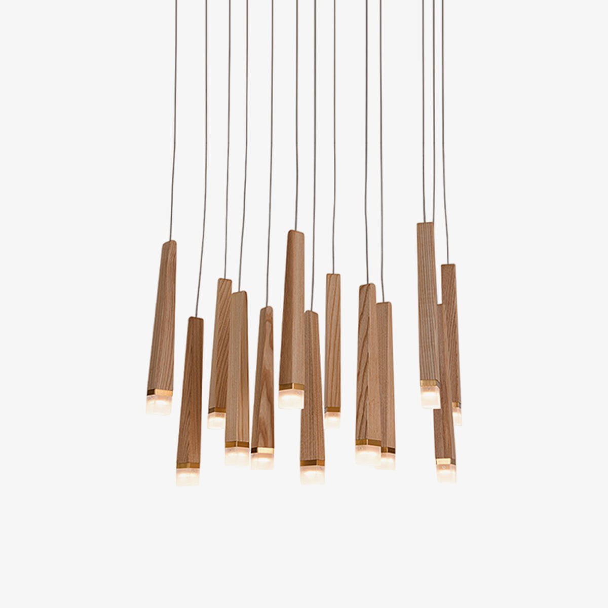 Rustic Firewood Stick Chandelier - Unique Design & Ambient Lighting