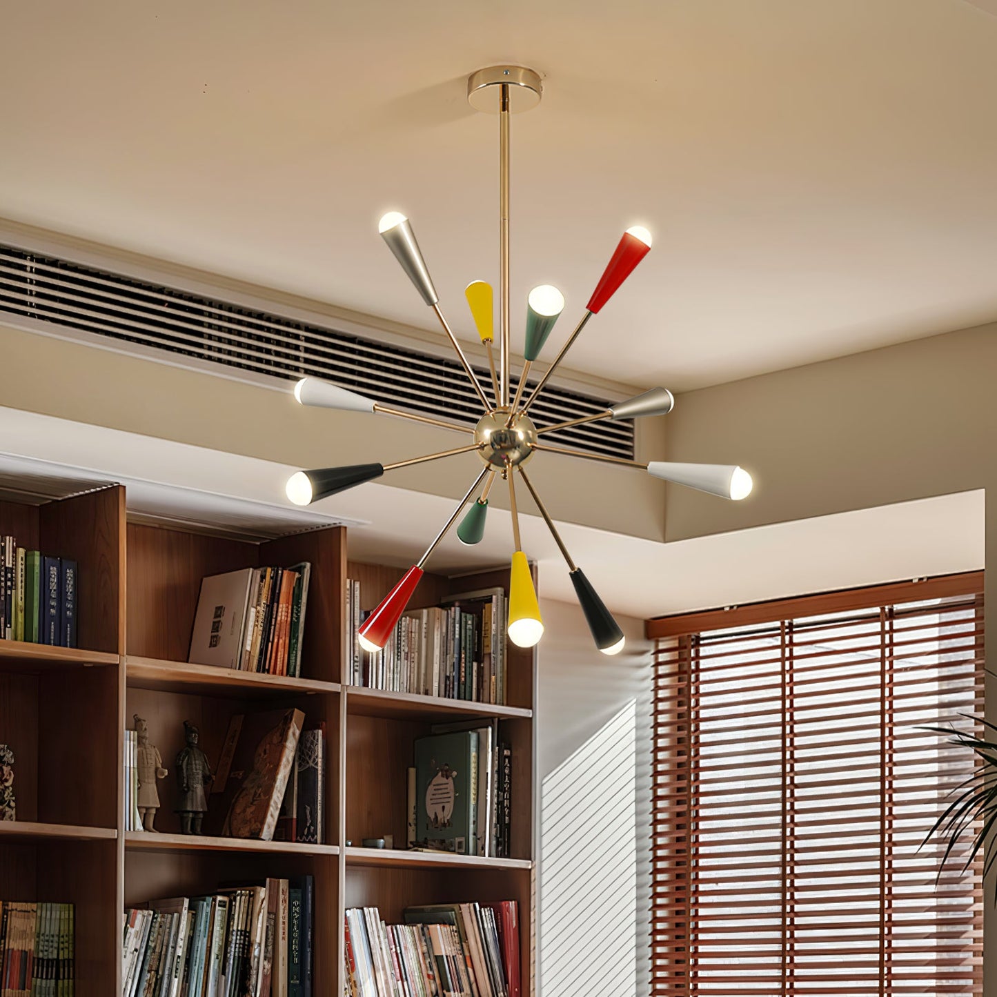 Modern Firework Pop Chandelier - Adjustable Lighting & Unique Design