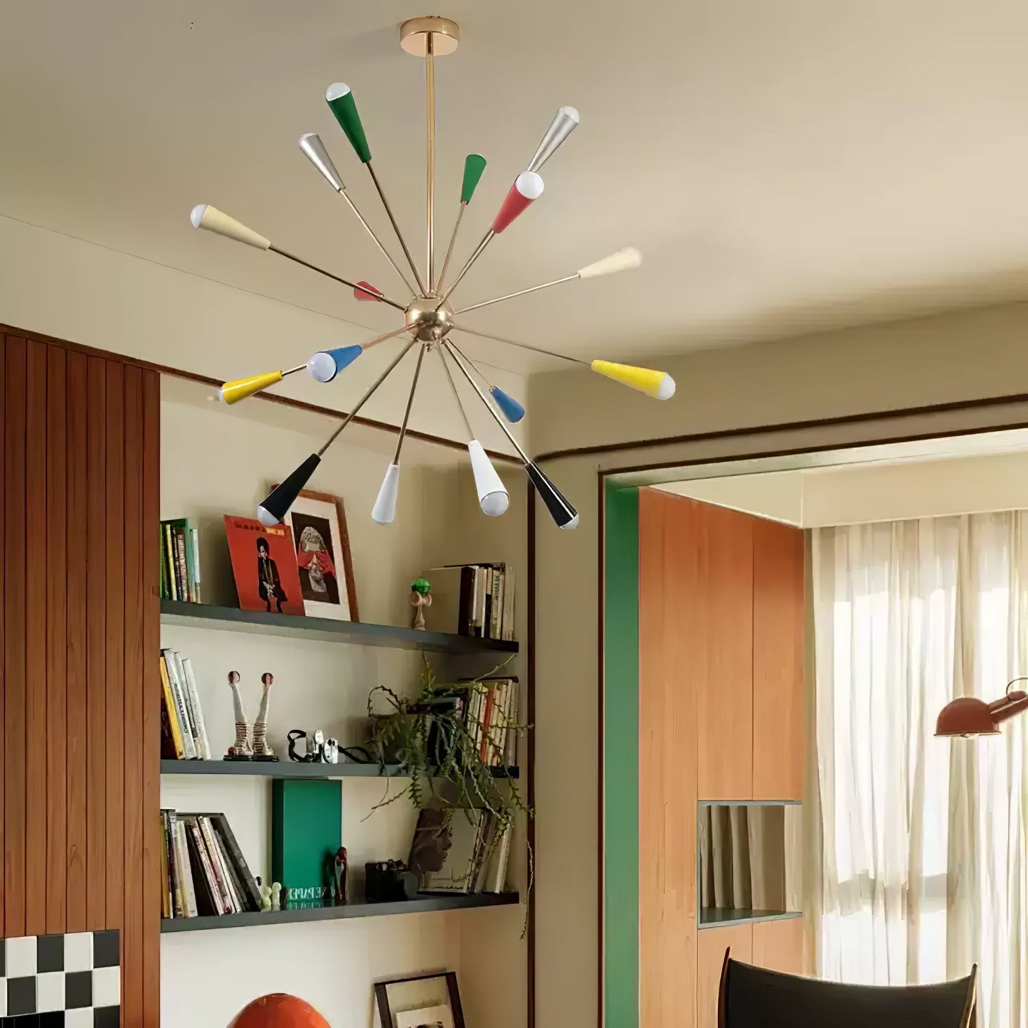 Modern Firework Pop Chandelier - Adjustable Lighting & Unique Design