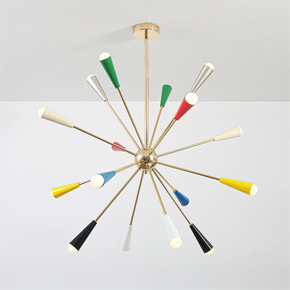 Modern Firework Pop Chandelier - Adjustable Lighting & Unique Design