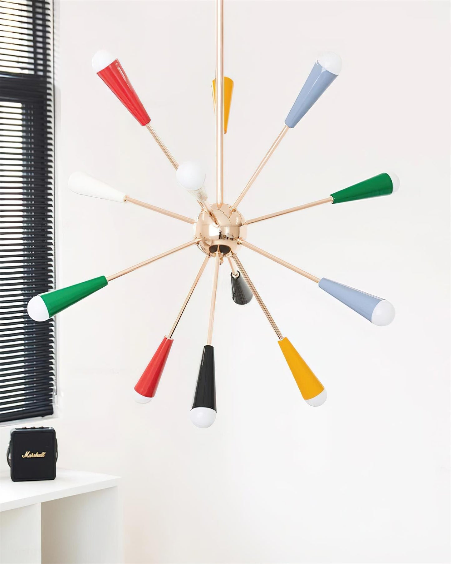 Modern Firework Pop Chandelier - Adjustable Lighting & Unique Design