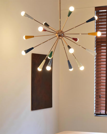 Modern Firework Pop Chandelier - Adjustable Lighting & Unique Design