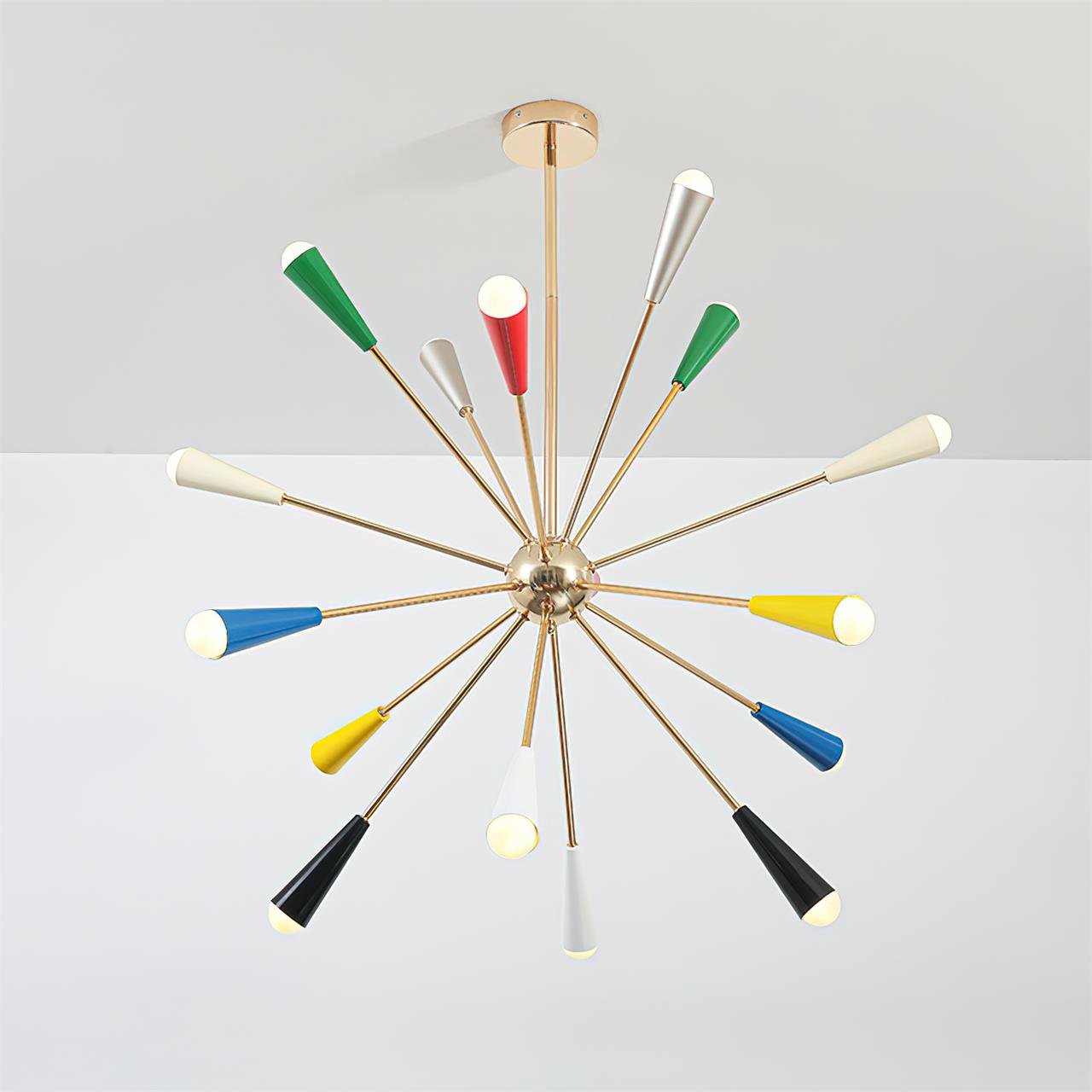 Modern Firework Pop Chandelier - Adjustable Lighting & Unique Design