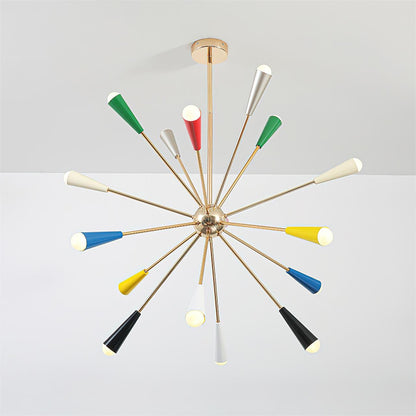 Modern Firework Pop Chandelier - Adjustable Lighting & Unique Design