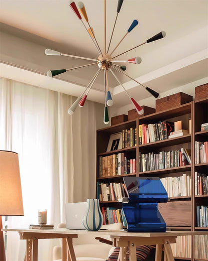 Modern Firework Pop Chandelier - Adjustable Lighting & Unique Design