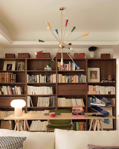 Modern Firework Pop Chandelier - Adjustable Lighting & Unique Design
