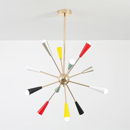 Modern Firework Pop Chandelier - Adjustable Lighting & Unique Design