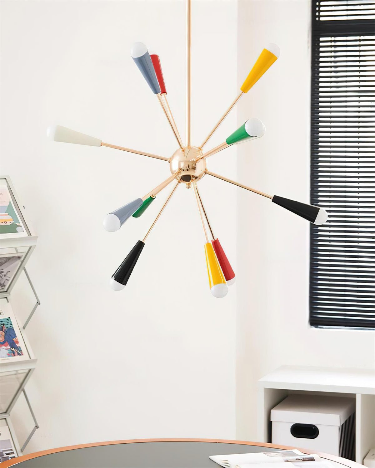 Modern Firework Pop Chandelier - Adjustable Lighting & Unique Design