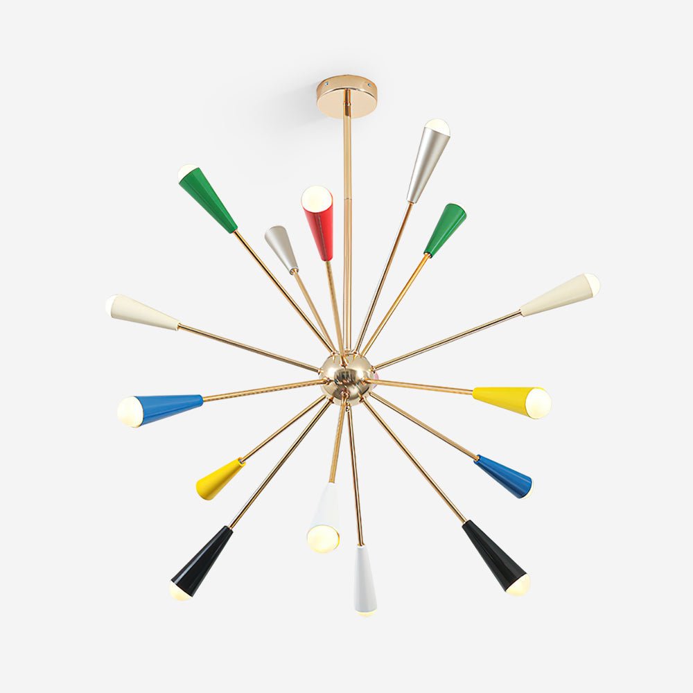 Modern Firework Pop Chandelier - Adjustable Lighting & Unique Design