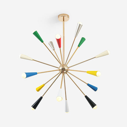 Modern Firework Pop Chandelier - Adjustable Lighting & Unique Design