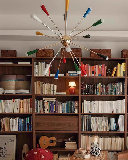 Modern Firework Pop Chandelier - Adjustable Lighting & Unique Design