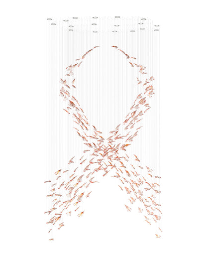 Elegant Flamenco Chandelier - Crystal Accents & Adjustable Height
