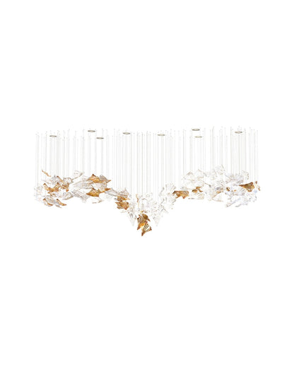 Elegant Flamenco Chandelier - Crystal Accents & Adjustable Height
