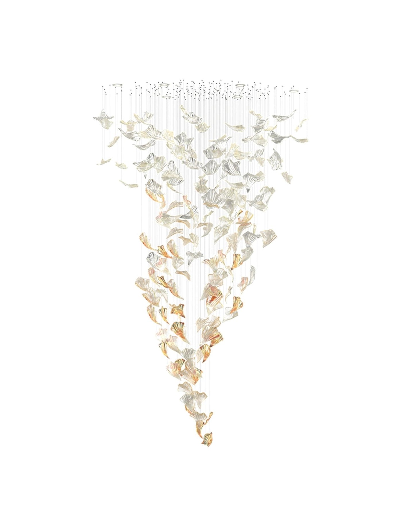 Elegant Flamenco Chandelier - Crystal Accents & Adjustable Height