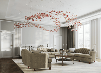 Elegant Flamenco Chandelier - Crystal Accents & Adjustable Height