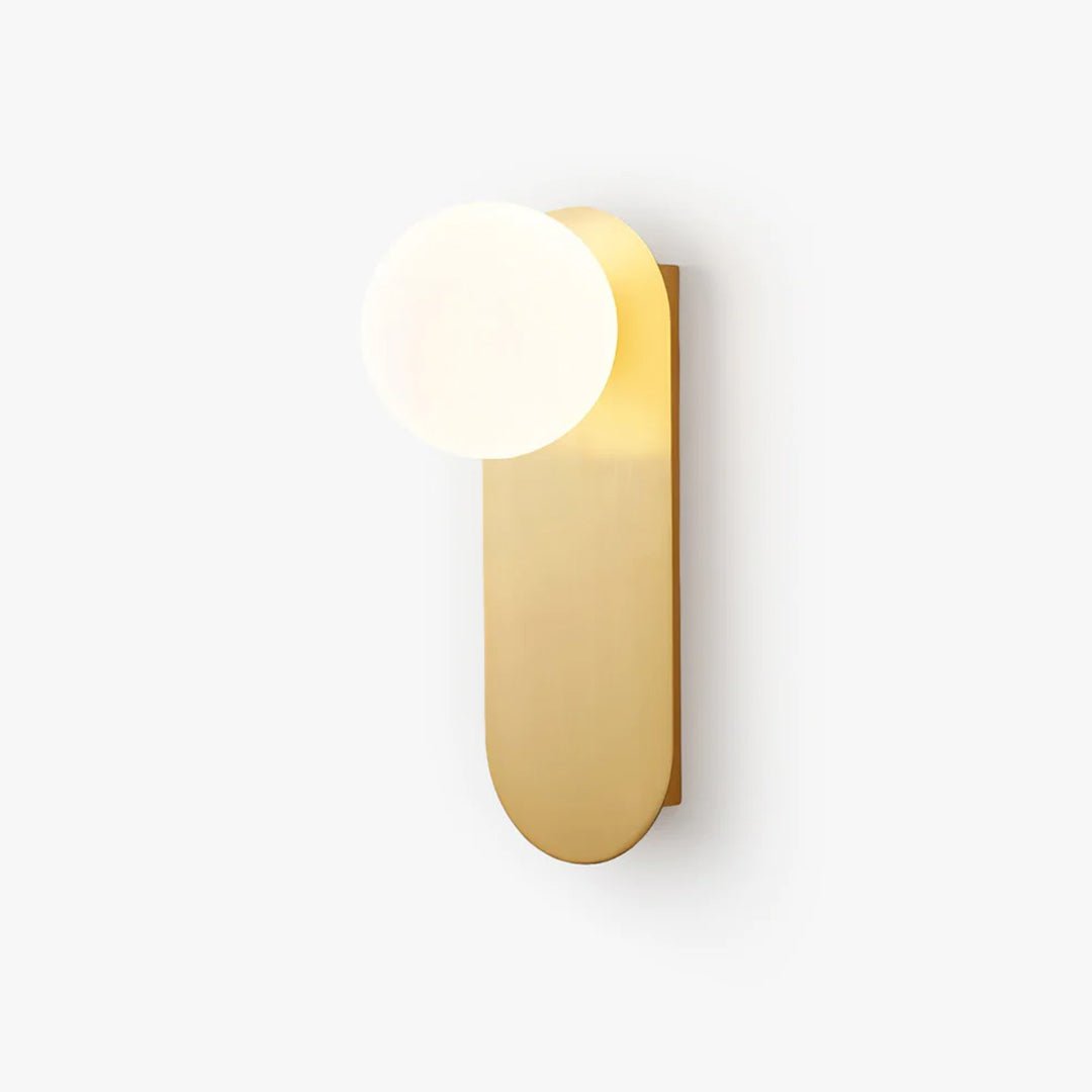 Elegant Flat Base Globe Sconce - Adjustable Lighting & Modern Design