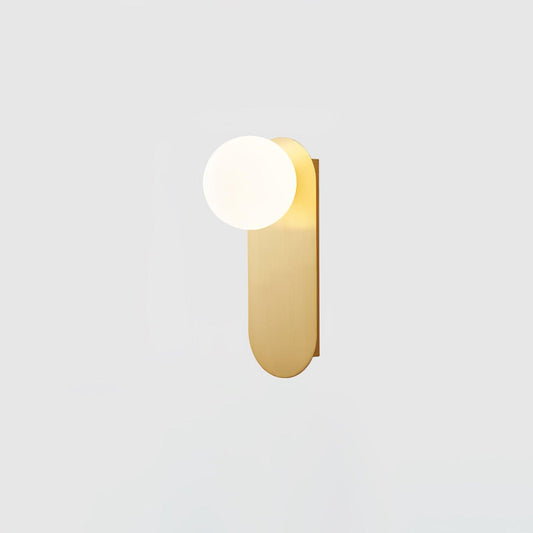 Elegant Flat Base Globe Sconce - Adjustable Lighting & Modern Design