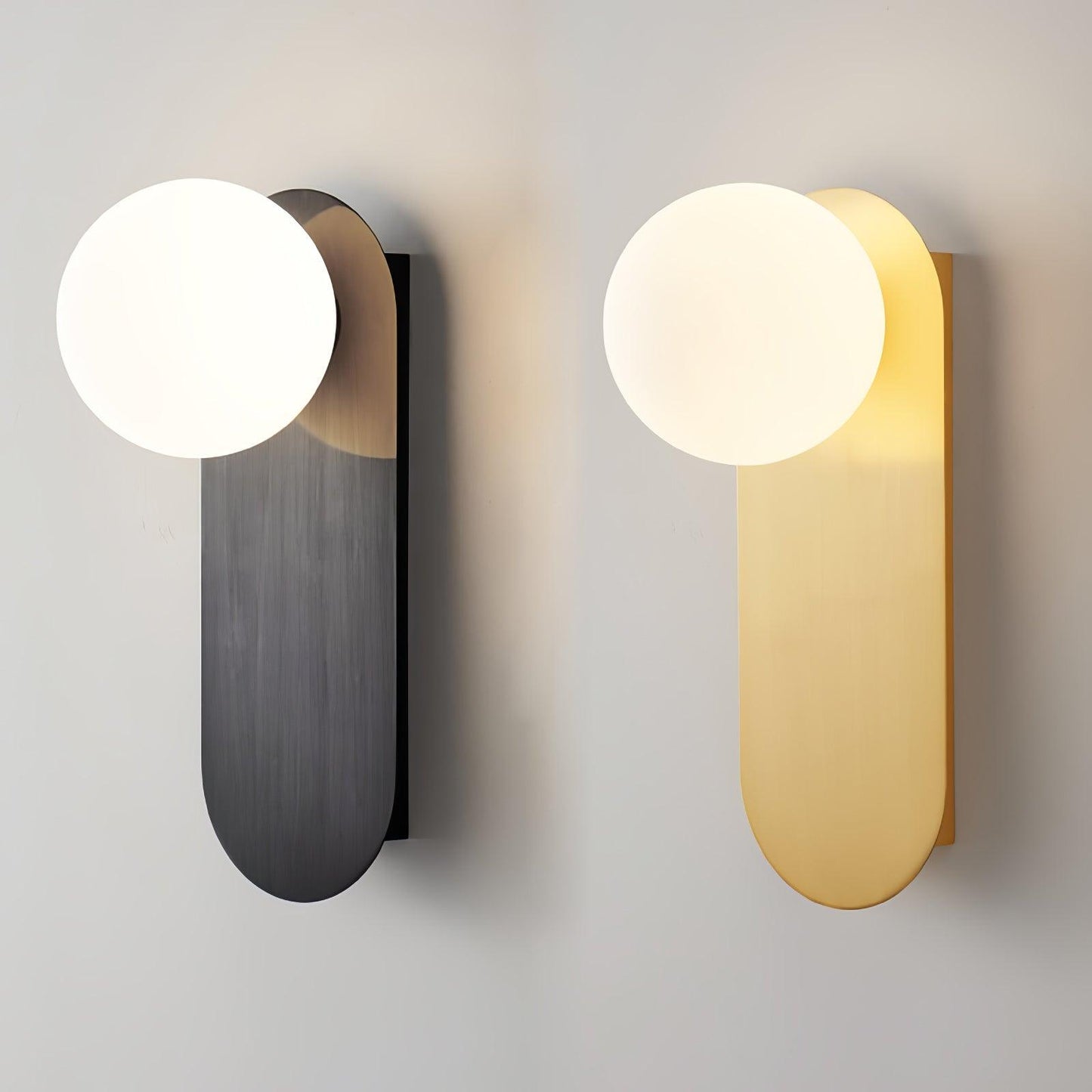 Elegant Flat Base Globe Sconce - Adjustable Lighting & Modern Design