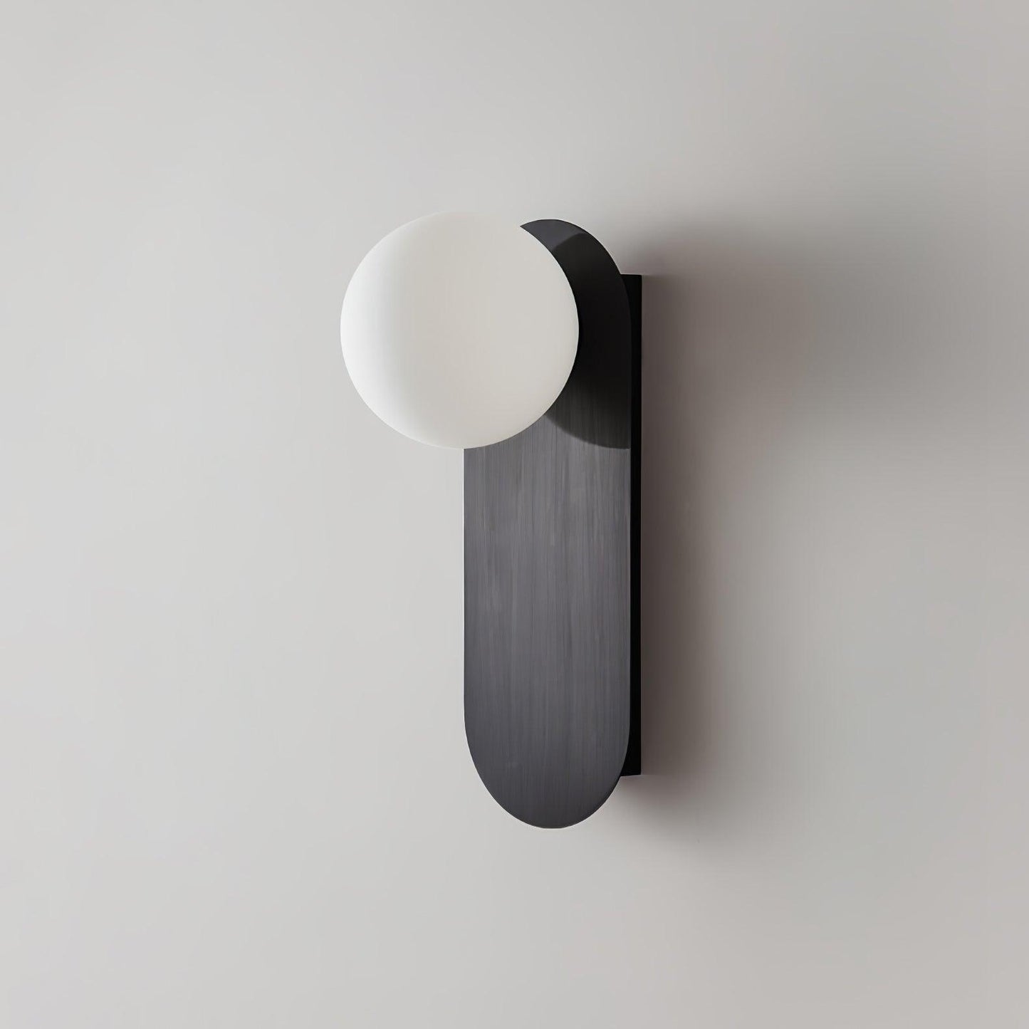 Elegant Flat Base Globe Sconce - Adjustable Lighting & Modern Design