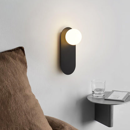 Elegant Flat Base Globe Sconce - Adjustable Lighting & Modern Design