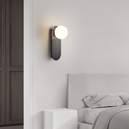 Elegant Flat Base Globe Sconce - Adjustable Lighting & Modern Design