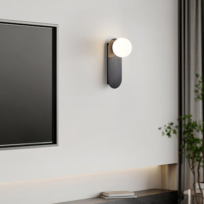 Elegant Flat Base Globe Sconce - Adjustable Lighting & Modern Design