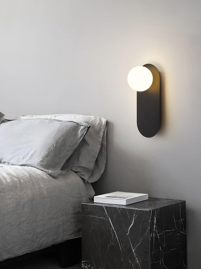 Elegant Flat Base Globe Sconce - Adjustable Lighting & Modern Design