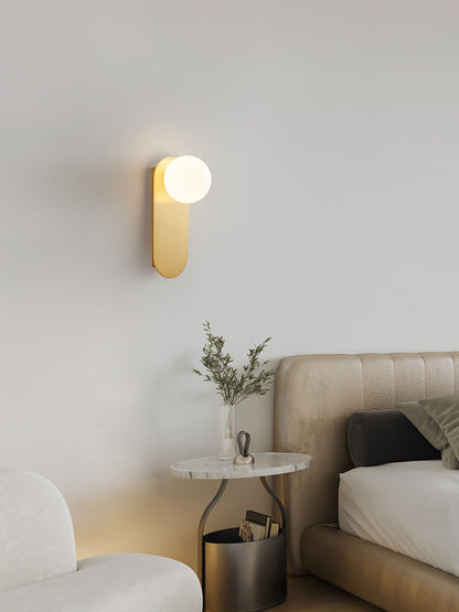 Elegant Flat Base Globe Sconce - Adjustable Lighting & Modern Design