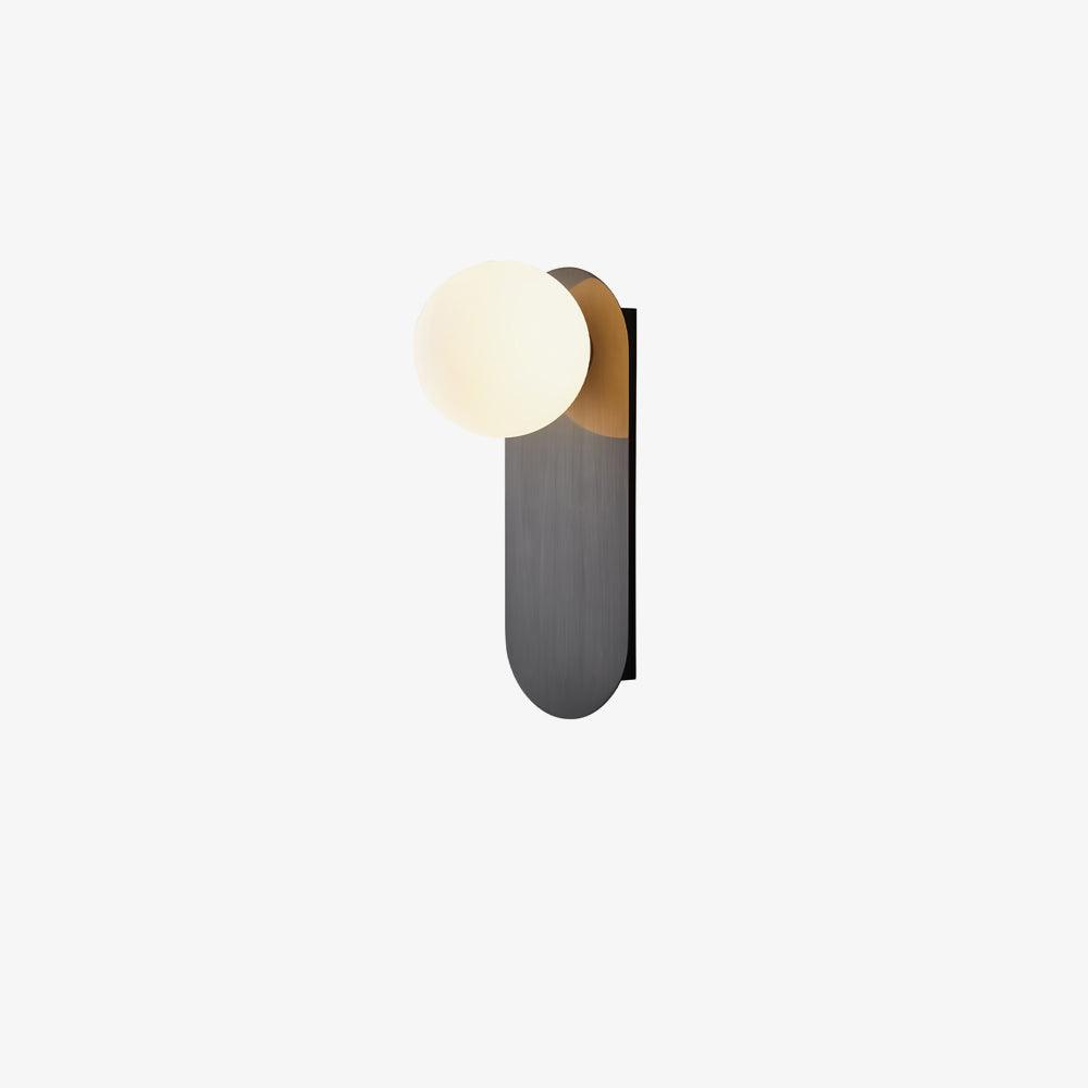 Elegant Flat Base Globe Sconce - Adjustable Lighting & Modern Design