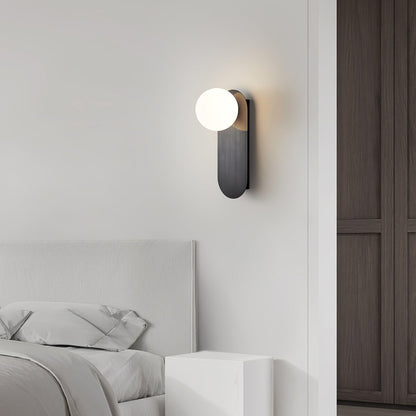 Elegant Flat Base Globe Sconce - Adjustable Lighting & Modern Design