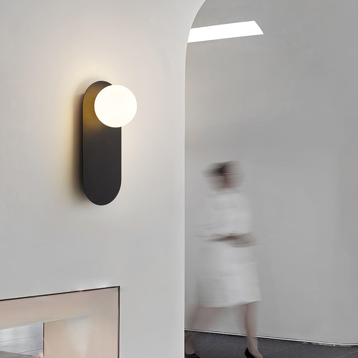 Elegant Flat Base Globe Sconce - Adjustable Lighting & Modern Design