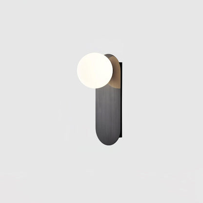 Elegant Flat Base Globe Sconce - Adjustable Lighting & Modern Design