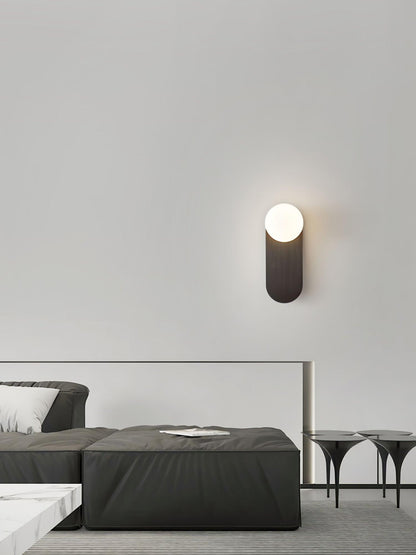 Elegant Flat Base Globe Sconce - Adjustable Lighting & Modern Design