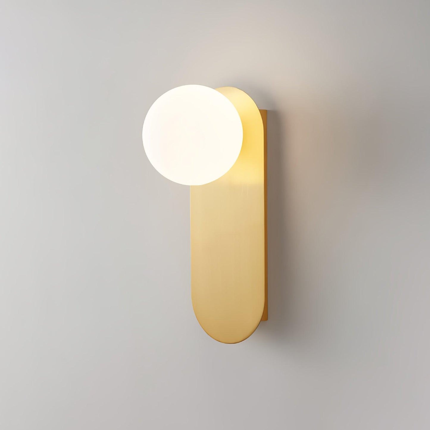 Elegant Flat Base Globe Sconce - Adjustable Lighting & Modern Design