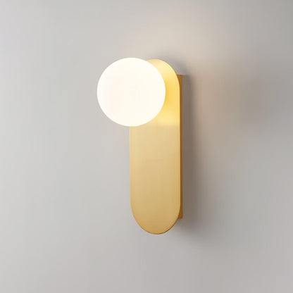 Elegant Flat Base Globe Sconce - Adjustable Lighting & Modern Design