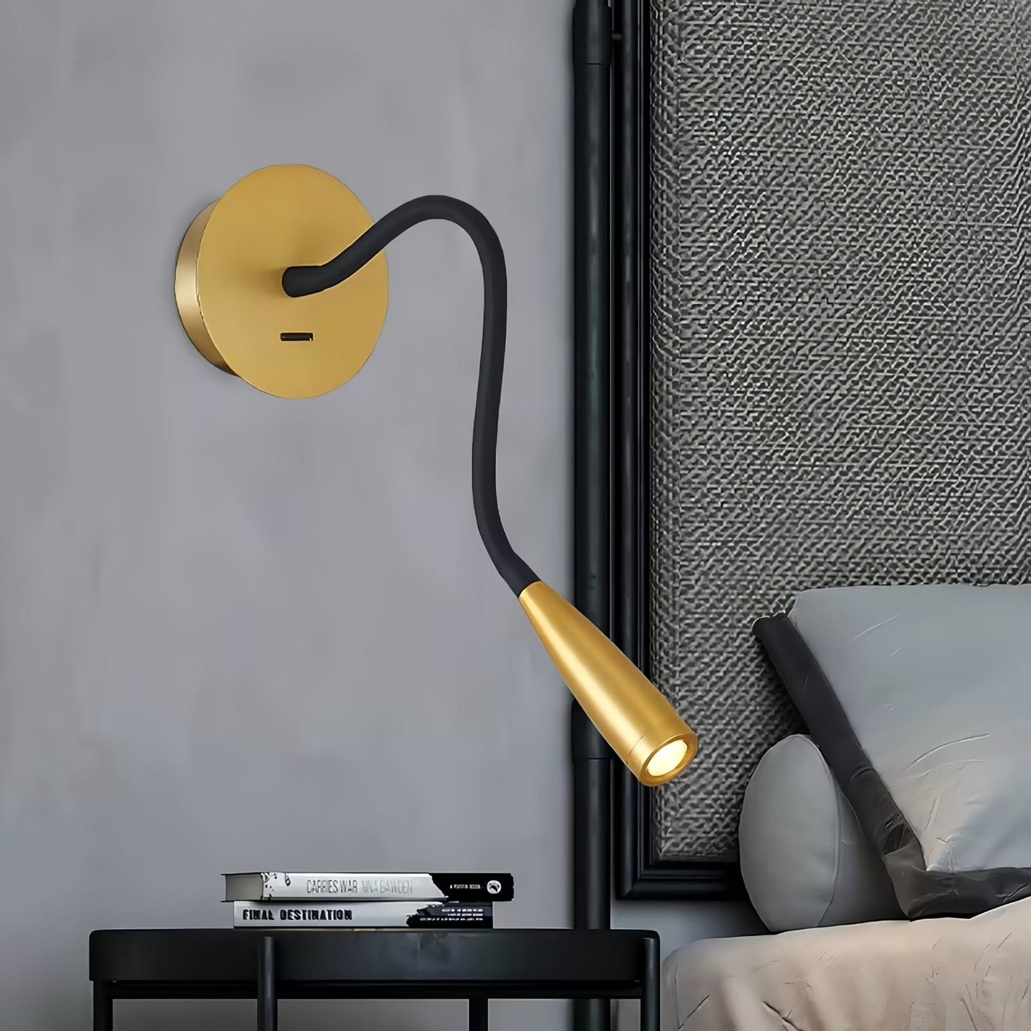 Adjustable Flexi Hose Wall Light with Energy-Efficient LED and Modern