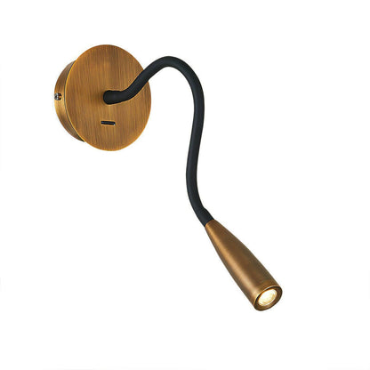 Adjustable Flexi Hose Wall Light with Energy-Efficient LED and Modern