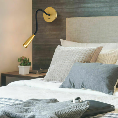 Adjustable Flexi Hose Wall Light with Energy-Efficient LED and Modern