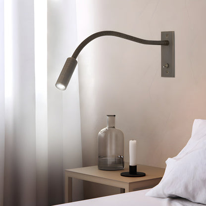 Adjustable Flexible Gooseneck Wall Lamp with USB Charging Port