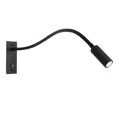 Adjustable Flexible Gooseneck Wall Lamp with USB Charging Port