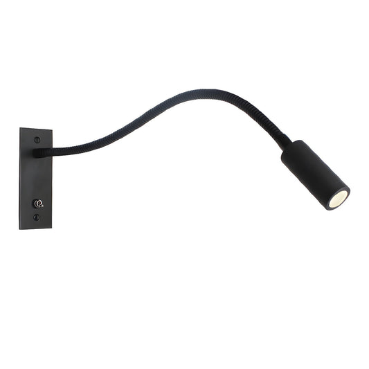 Adjustable Flexible Gooseneck Wall Lamp with USB Charging Port