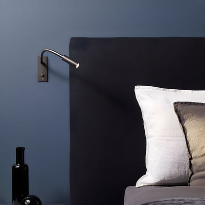 Adjustable Flexible Gooseneck Wall Lamp with USB Charging Port